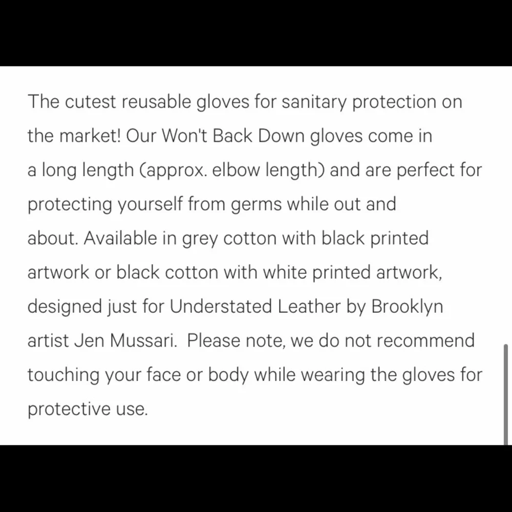 NWT FREE PEOPLE by UNDERSTATED LEATHER WON'T BACK DOWN LONG WASHABLE GLOVES